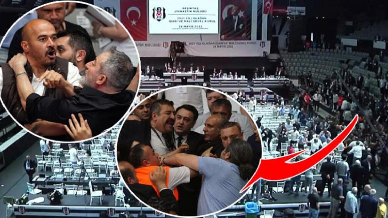 Beşiktaş Olağan İdari ve Mali Genel Kurul'da kavga!