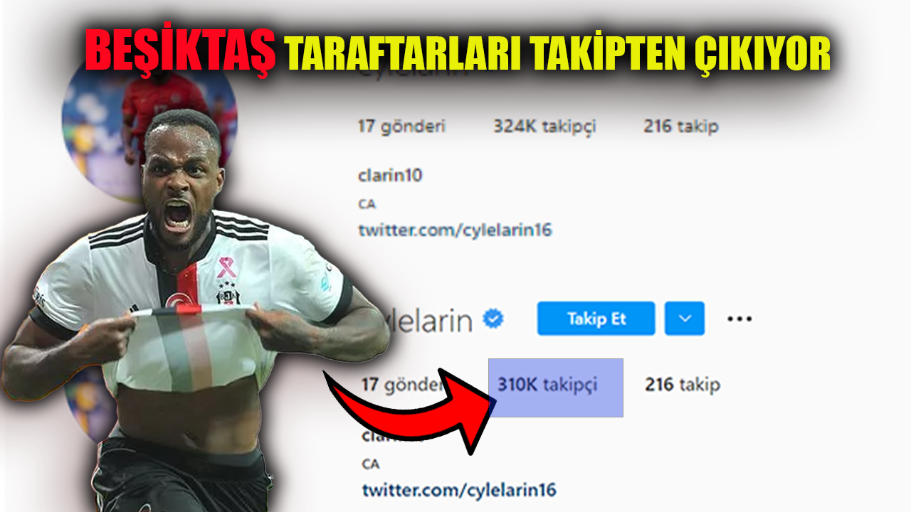Instagram'da Beşiktaş paylaşımlarını sildi! Cyle Larin'in takipçi sayısı düştü