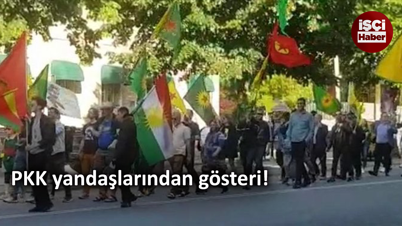 Terör örgütü YPG/PKK'dan gösteri