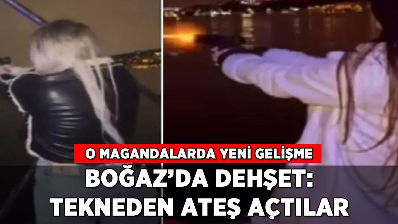 Boğaz'da maganda dehşeti: Tekneden tabancayla ateş ettiler