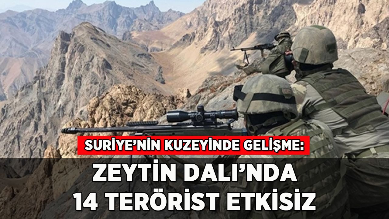 Zeytin Dalı'nda 14 terörist etkisiz