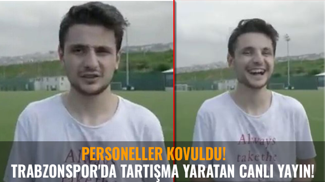 Trabzonspor'da tartışma yaratan canlı yayın!