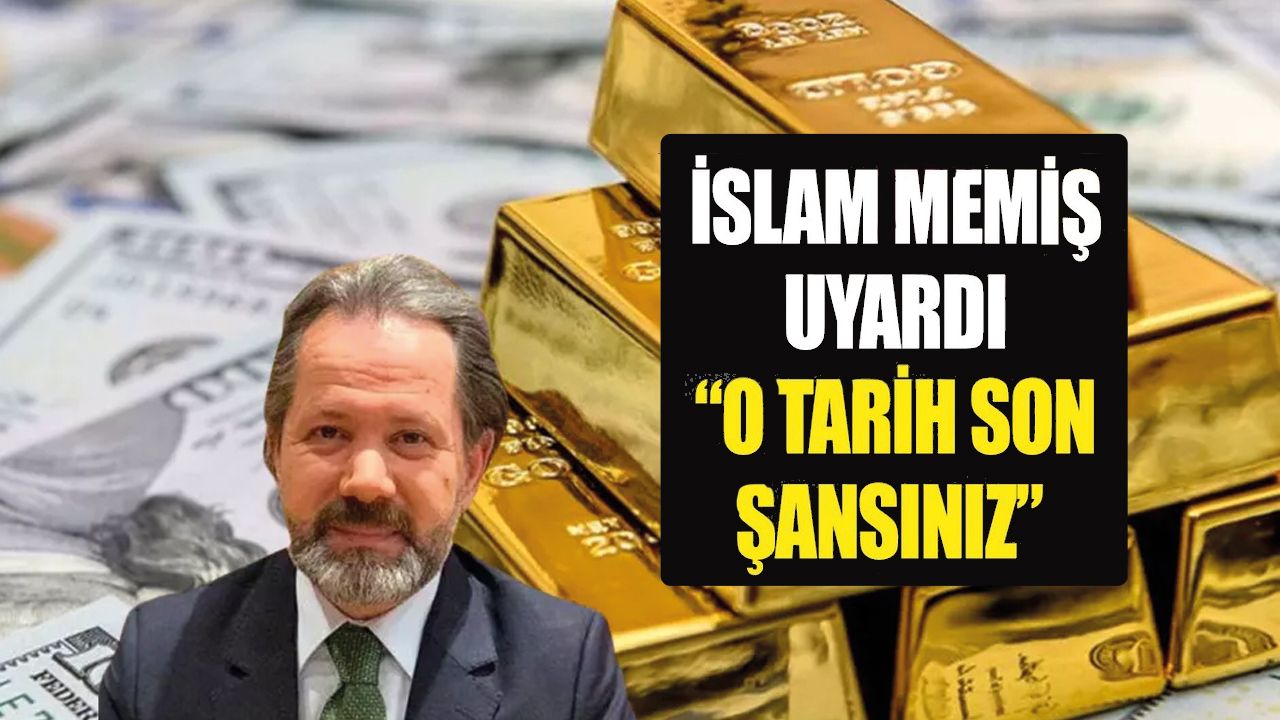İslam Memiş altın fiyatlarına ilişkin net konuştu