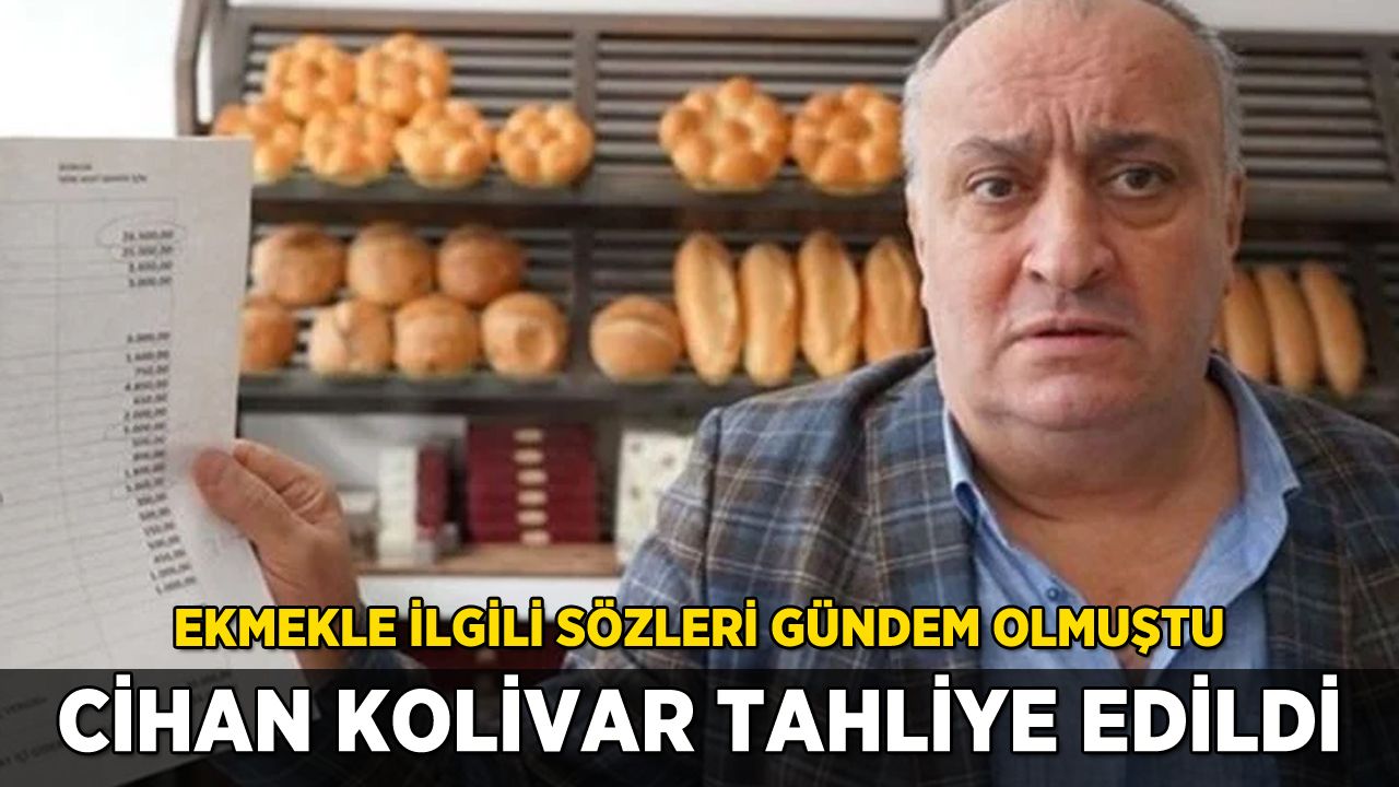 Ekmek Üreticileri Sendikası Başkanı Cihan Kolivar'a tahliye