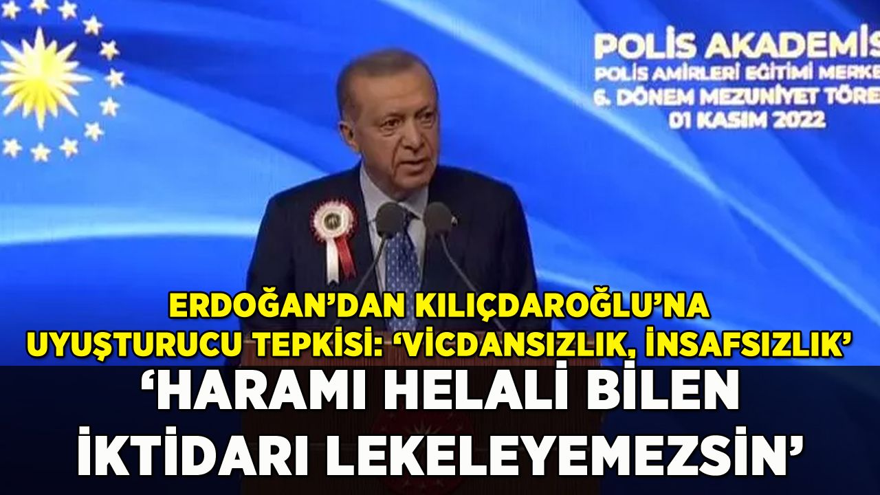 Erdoğan'dan Kılıçdaroğlu'na uyuşturucu tepkisi: 'Aynaya bak kendinde ara'