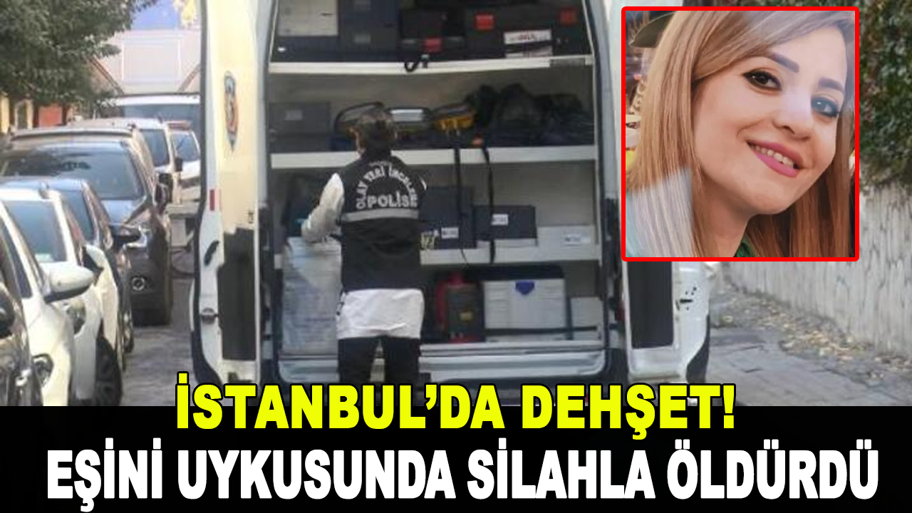 İstanbul'da dehşet! Eşini uykusunda silahla öldürdü