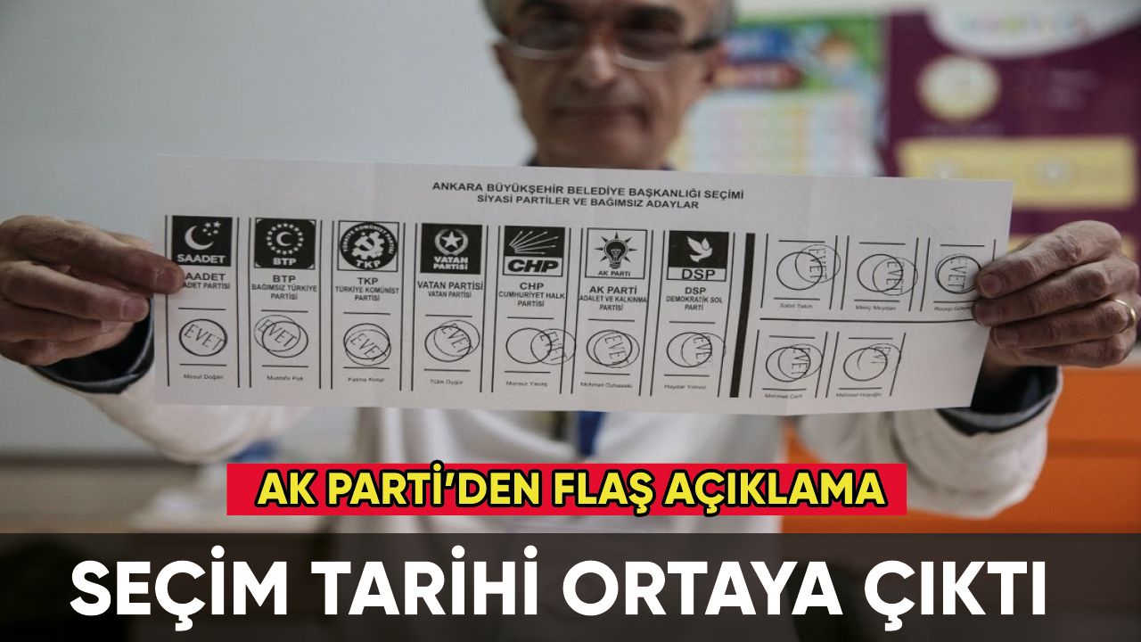 AK Parti'den flaş açıklama: Türkiye seçime işte böyle gidecek