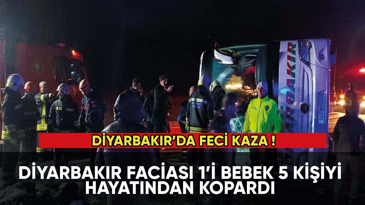 Diyarbakır'da feci kaza: 5 ölü 22 yaralı