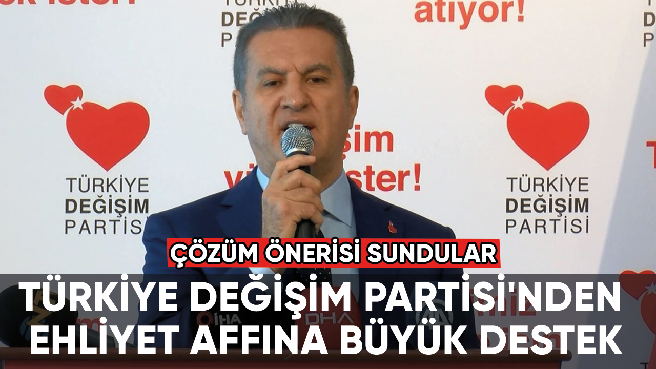 Türkiye Değişim Partisi'nden Ehliyet affına çözüm önerisi