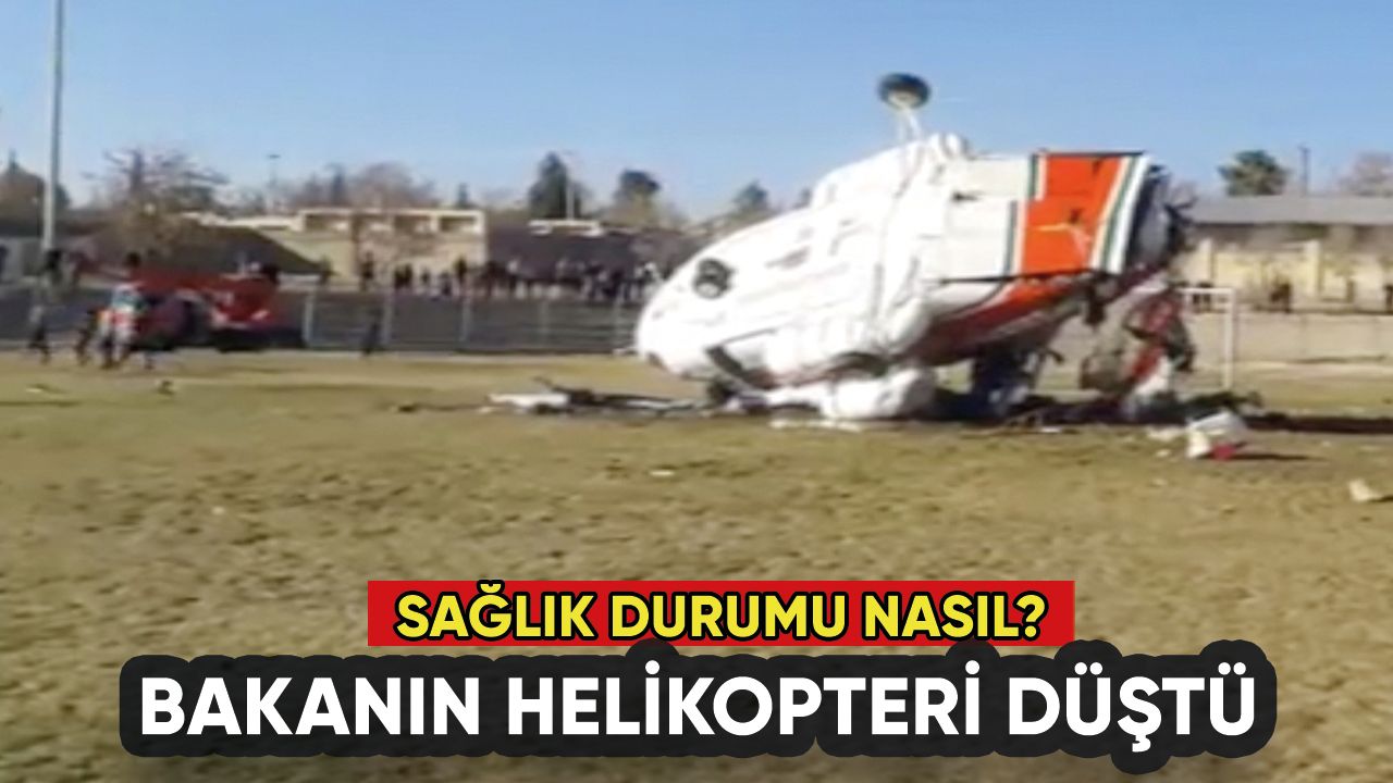 Bakanın helikopteri iniş sırasında düştü: Ölü ve yaralılar var