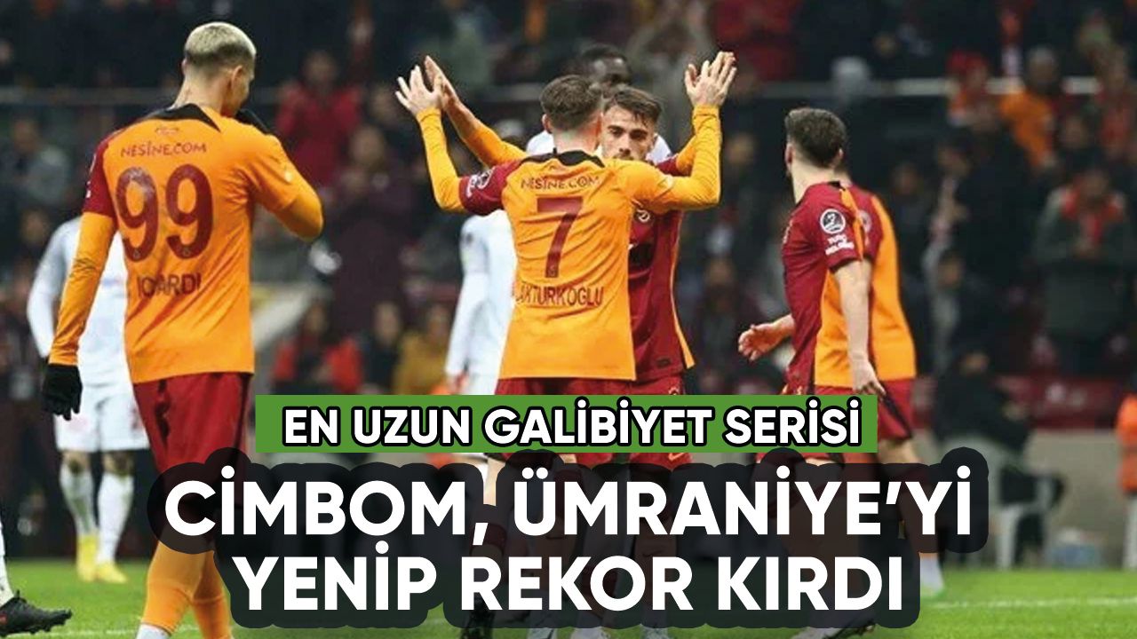 Galatasaray, Ümraniyespor'u yenip rekor kırdı