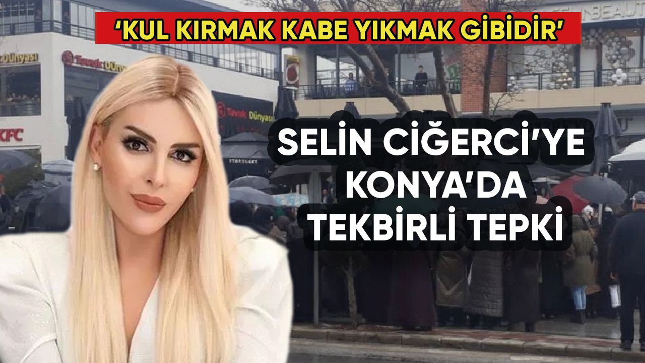 Selin Ciğerci'ye Konya'da protesto: 'Defol buradan'