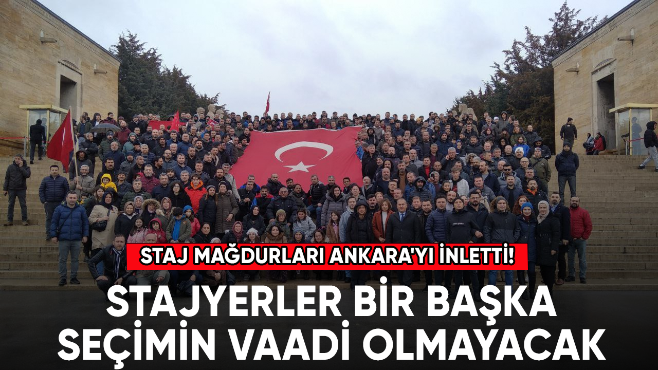 Staj mağdurları Ankara'yı inletti! Stajyerler bir başka seçimin vaadi olmayacak
