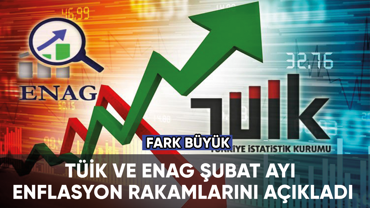 TÜİK ve ENAG şubat ayı enflasyon rakamlarını açıkladı