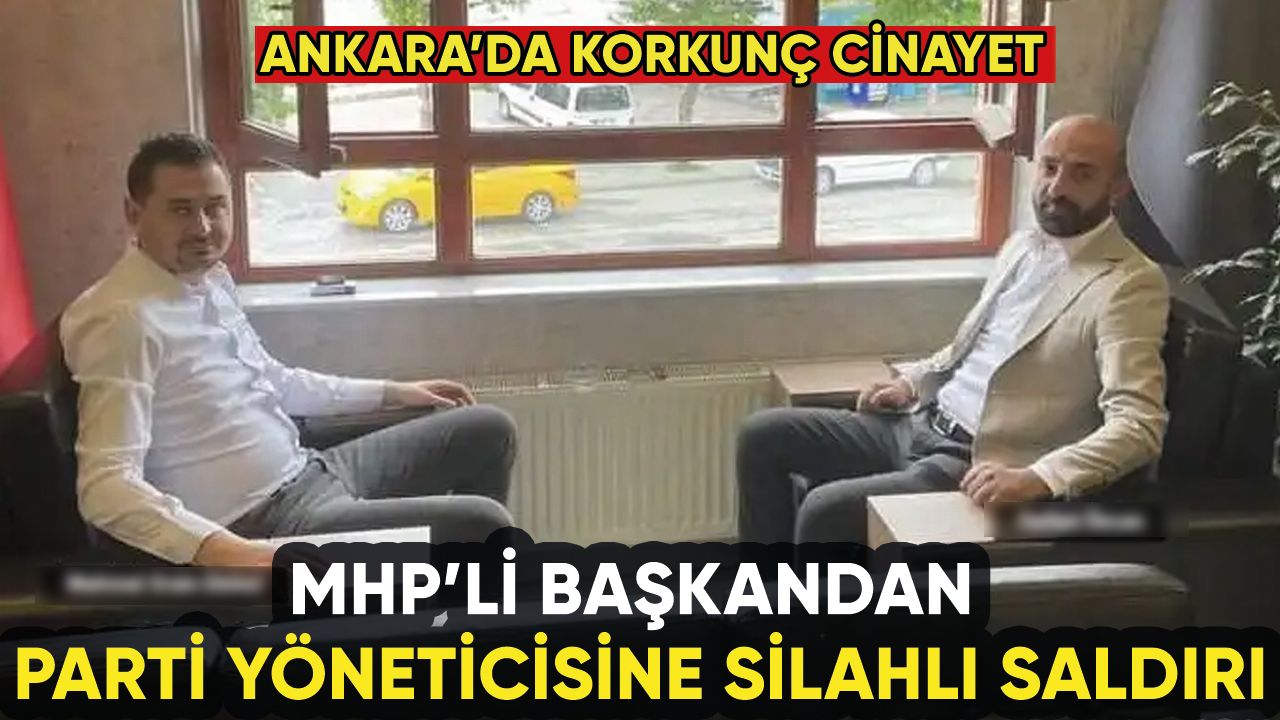 MHP'li başkan parti yöneticisini öldürdü
