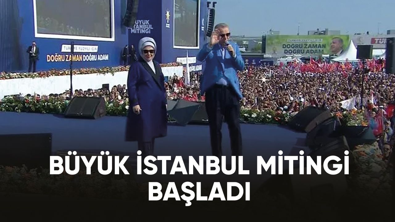 AK Parti'nin "Büyük İstanbul Mitingi" başladı