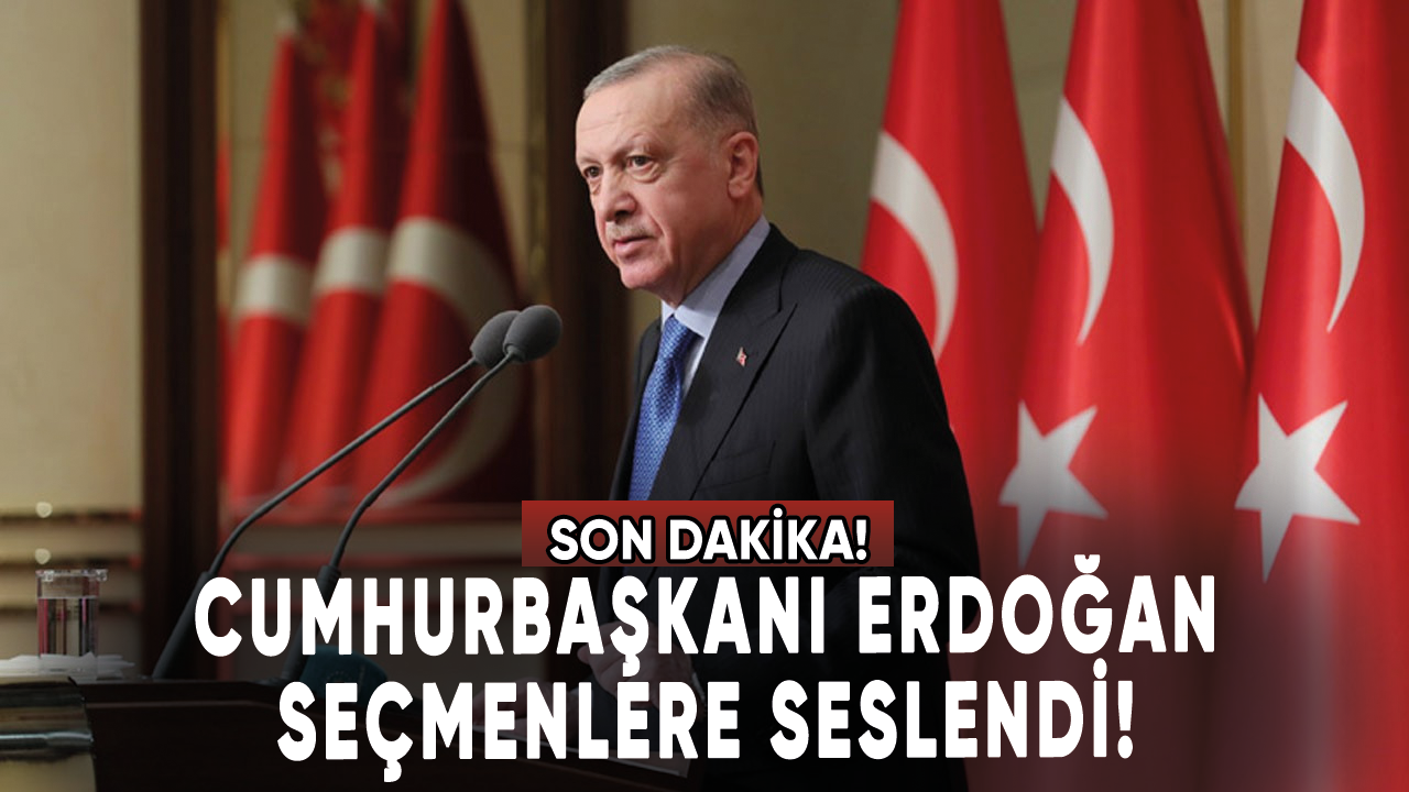 Cumhurbaşkanı Erdoğan seçmenlere seslendi!