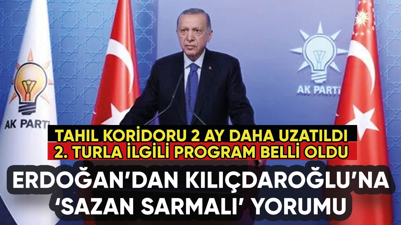 Erdoğan'dan Kılıçdaroğlu'na 'sazan sarmalı' yorumu