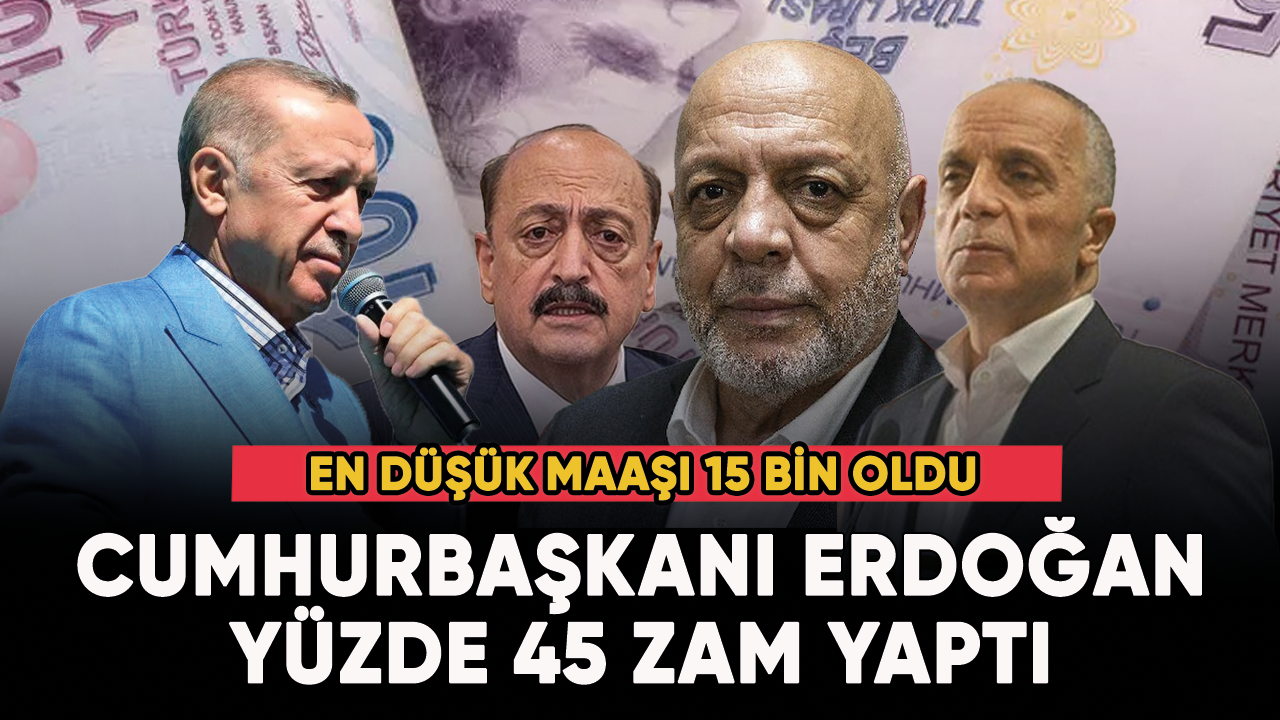 Son dakika.... 2023 Kamu işçisi zam oranı haberini Cumhurbaşkanı Erdoğan veriyor