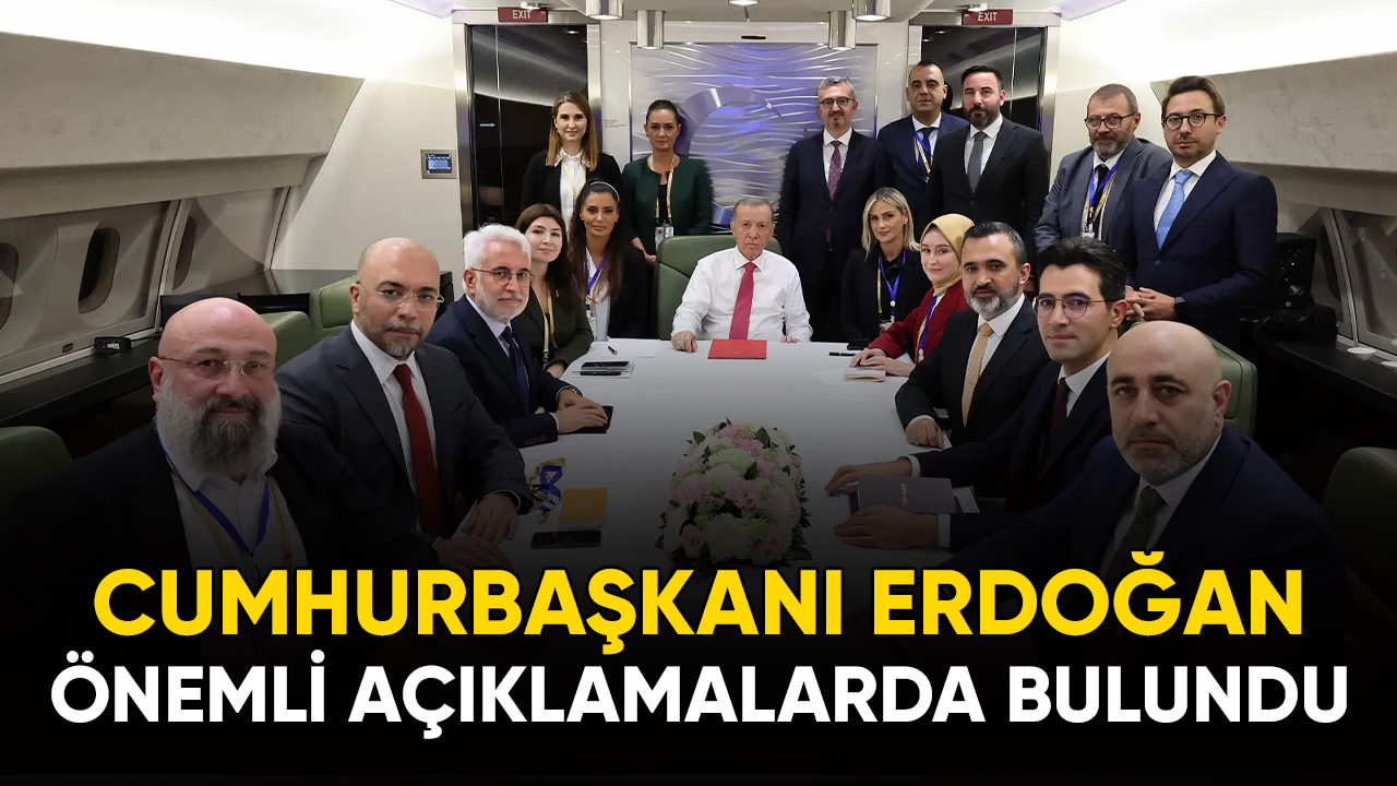 Cumhurbaşkanı Erdoğan, Nahçıvan dönüşü sorularını yanıtladı