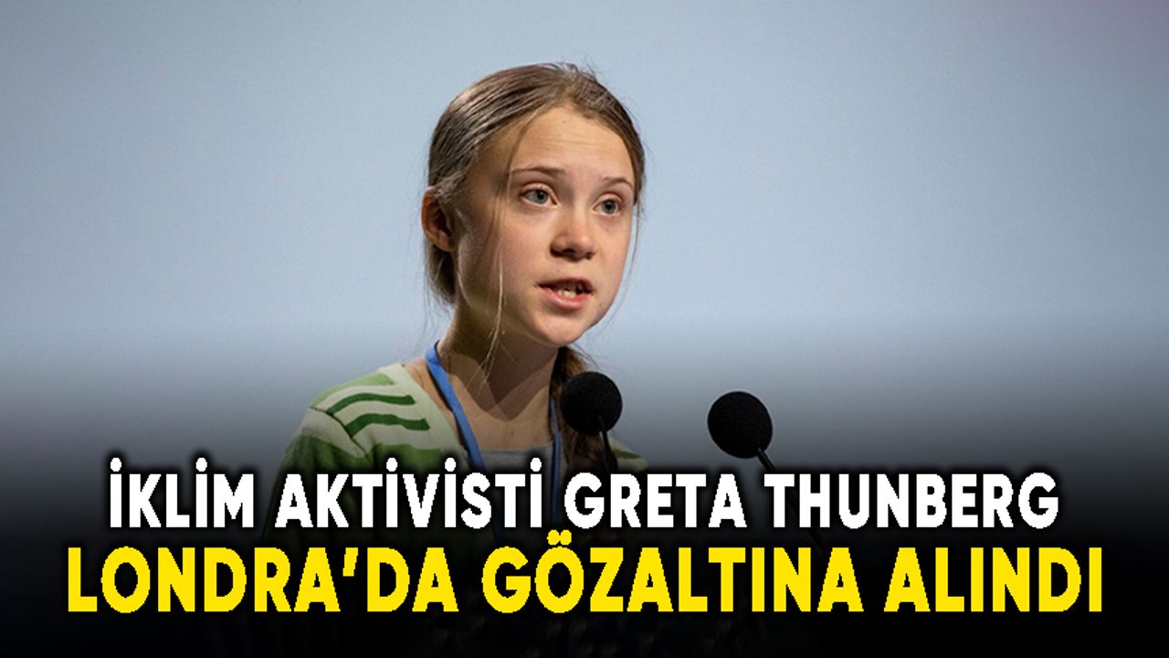 İklim aktivisti Greta Thunberg, Londra'da gözaltına alındı