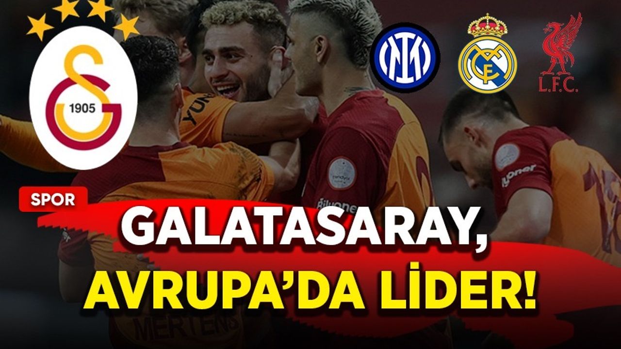 Galatasaray, Avrupa'da lider!