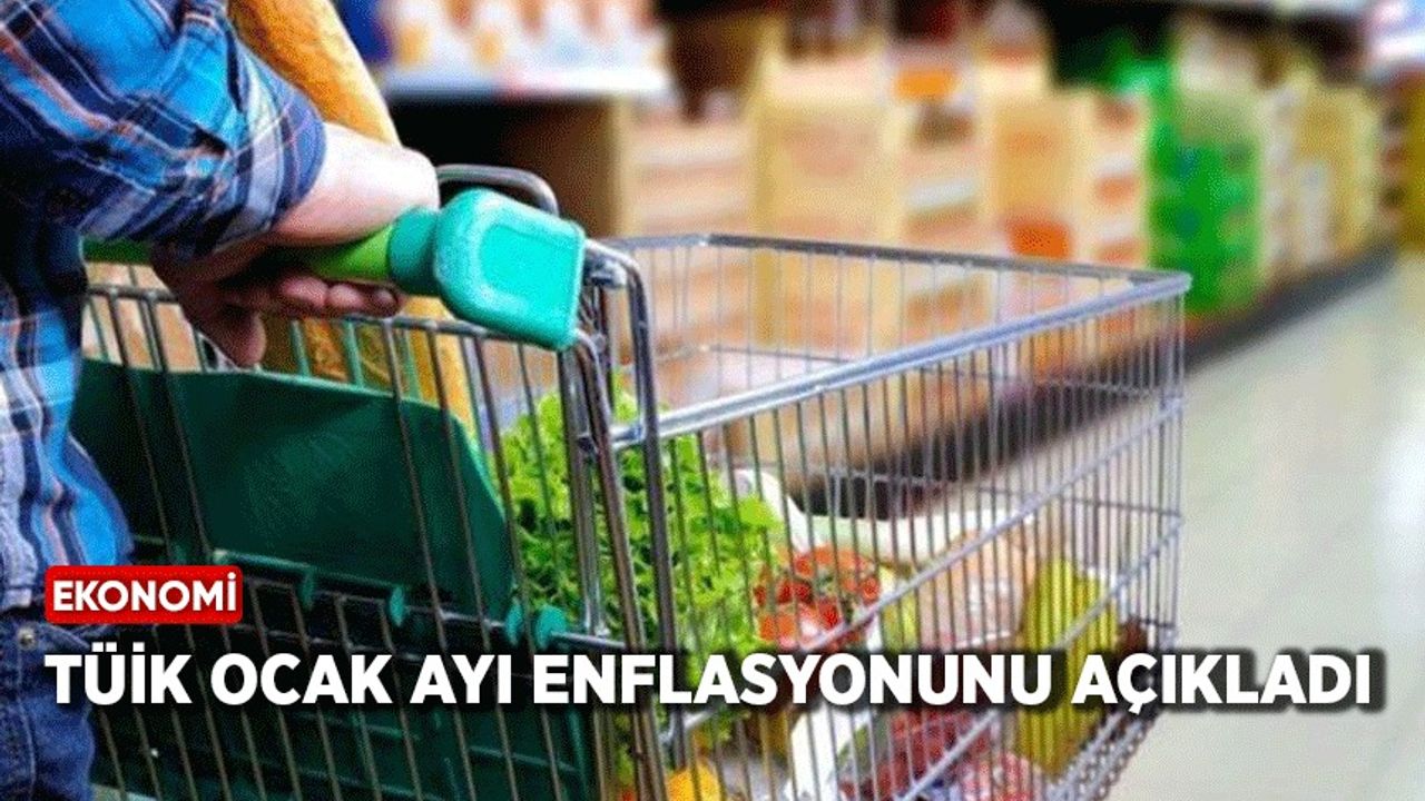 TÜİK, ocak ayı enflasyonunu açıkladı