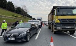 İstanbul'da zincirleme trafik kazası TEM otoyolunda yoğunluğa neden oldu