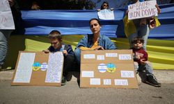 Rusya'nın Ukrayna'ya saldırısı Batı Kudüs'te protesto edildi