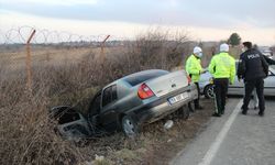 TEKİRDAĞ - İki otomobilin çarpıştığı kazada araç sürücüsü yaralandı