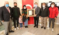 Aksaray'da şehit ailesine Devlet Övünç Madalyası ve Beratı verildi