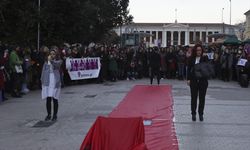 ATİNA - Yunanistan'da Dünya Kadınlar Günü dolayısıyla gösteri yapıldı