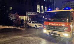 Başkentte otelde çıkan yangın paniğe neden oldu