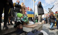 Başkentte Rusya'nın Ukrayna saldırısına protesto