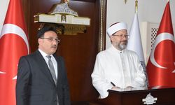 Diyanet İşleri Başkanı Erbaş, Afyonkarahisar'da Valilik ve Belediye Başkanlığını ziyaret etti