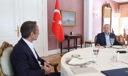 İSTANBUL - Cumhurbaşkanı Erdoğan, Yunanistan Başbakanı Miçotakis'i kabul etti