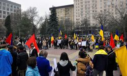 Kırgızistan'da Ukrayna'ya destek gösterisi düzenlendi