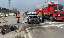 Kocaeli'de trafik kazası D-100 kara yolunda ulaşımı aksattı