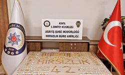 Konya'da kuyumcudan çalınan 4 kilogram altın çatı arasında bulundu