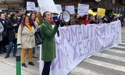 Kuzey Makedonya'da 8 Mart Dünya Kadınlar Günü nedeniyle yürüyüş düzenlendi
