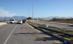 Serik'te zincirleme trafik kazasında bir kişi yaralandı