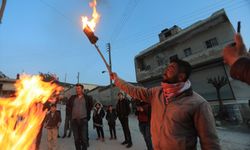 Suriye’nin kuzeyinde Nevruz ateşi yakıldı