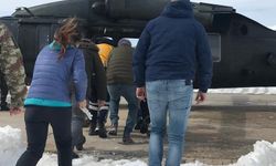 Tunceli'de askeri helikopter yaralanan kepçe operatörü için havalandı