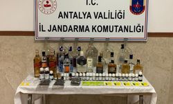 Antalya'da evinde sahte içki üreten kişi gözaltına alındı