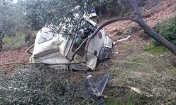 Çanakkale'de şarampole devrilen kamyonetin sürücüsü öldü