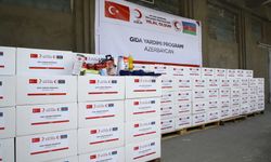 Türk Kızılaydan Azerbaycan'a gıda yardımı