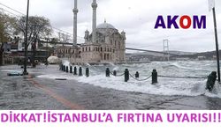 İstanbul'a fırtına uyarısı geldi!!