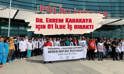 Konya'da öldürülen Dr. Ekrem Karakaya için 81 ilde iş bıraktı