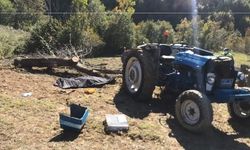 Samsun'da devrilen traktörün altında kalan sürücü öldü