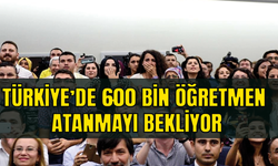 Türkiye'de 600 bin öğretmen atanmayı bekliyor